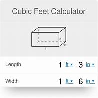Image result for Show 1 Cubic Feet