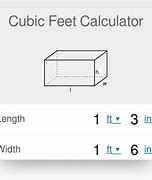 Image result for How Big Is One Cubic Foot