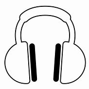 Image result for Headphones Clip Art Black and White