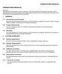 Image result for Service Operations Manual Template