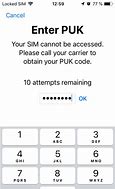 Image result for Enter PUK Code iPhone