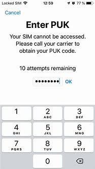 Image result for How to Find Your PUK Code Online
