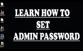 Image result for Admin Password