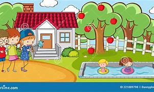 Image result for Kids Playing in Terrace Cartoon