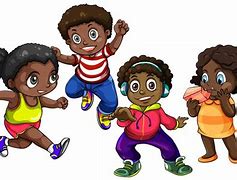Image result for African American Kids Playing Clip Art