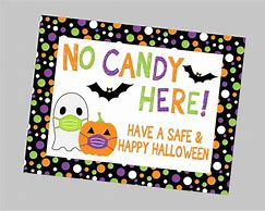 Image result for Free Printable No Candy Sign