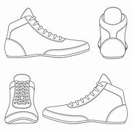 Image result for Wrestling Shoes Drawing