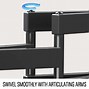 Image result for Free Standing Dual Flat Screen TV Mounts