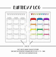 Image result for Birthday Bullet Journal Templates