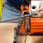Image result for Hand Sharpening Chainsaw Chain