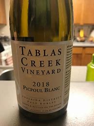 Image result for Tablas Creek Picpoul Blanc