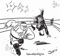 Image result for Wrestler Line Art