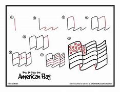 Image result for American Flag Drawing Step by Step