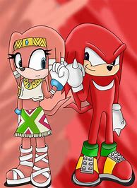 Image result for Sonic Characters Tikal and Knuckles