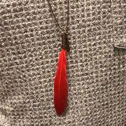 Image result for Back Necklace Feather