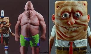 Image result for Buff Human Guy in Spongebob