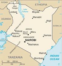 Image result for Kenya Map/Location