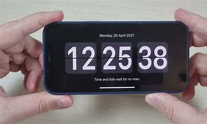 Image result for Red Clock iPhone Lock Screen