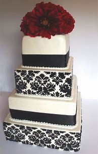 Image result for Black Wedding Cake