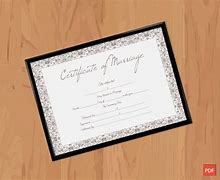 Image result for Marriage Certificate Vborder