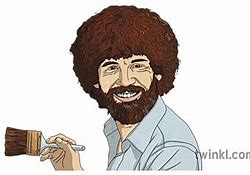 Image result for Bob Ross Afro PNG