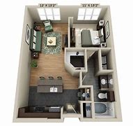 Image result for 300 Square Foot Apartment Plans