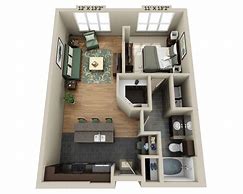 Image result for 300 Square Feet Apartment Plans