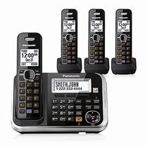 Image result for Flat Wall Mount Cordless Chrome Phone