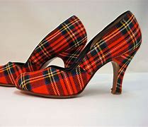 Image result for Plaid Shoes Heels