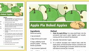 Image result for Baking Apples Chart