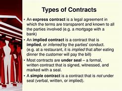 Image result for Five Types of Contract