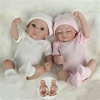 Image result for Full Body Silicone Baby Dolls Twins