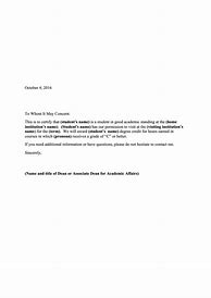 Image result for Letter of Good Standing Student