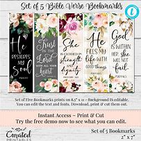 Image result for Bible Verse Bookmarks
