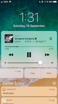 Image result for iPhone iOS 11 Lock Screen