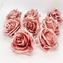 Image result for A Pink Rose Flower with Gold Flakes