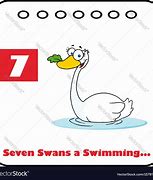 Image result for 7 Swans a Swimming Clip Art