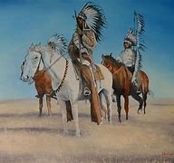 Image result for Indian On Horse Painting