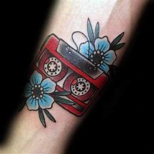 Image result for Cassette Tape Tattoo Traditional