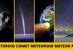 Image result for Meteroid vs Comet