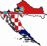 Image result for Croatia Map with Flag