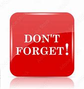 Image result for Don't Forget Clip Art