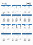 Image result for 2000 Calendar with Holidays