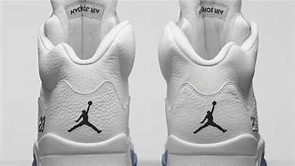 Image result for Jordan 5 Metallic White Laces