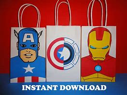 Image result for Personalize Loot Bag Iron Man