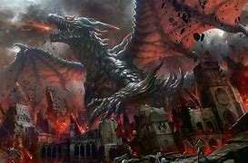 Image result for Giant Demon Destroying City