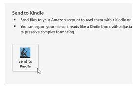 Image result for Word Send to Kindle