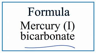 Image result for Mercury I Carbonate