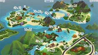 Image result for The Sims Mobile Island Map
