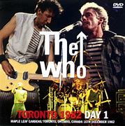 Image result for The Who Toronto 1982 Memorobilia